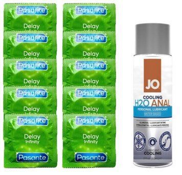 Комплект: Pasante Delay 10 шт. + Лубрикант JO ANAL H2O COOLING (60 мл) SOS11058 фото