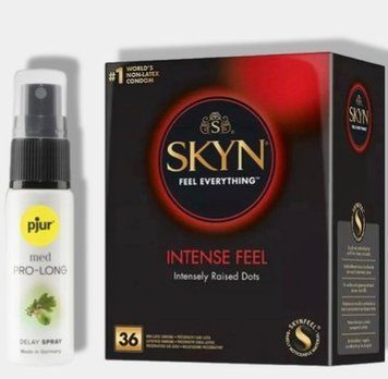 SKYN Intense Feel 36 шт + Пролонгатор pjur MED Prolong Spray 20 мл SOS5782 фото