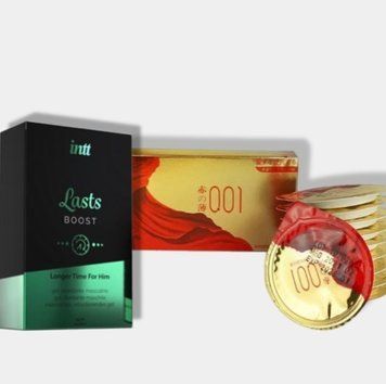 OLO Red Gold 10 шт + Пролонгатор Intt Lasts (15 мл) SOS6001 фото