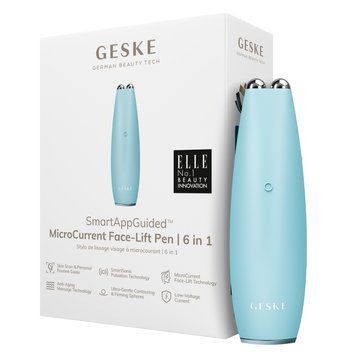 Микротоковая ручка для подтяжки лица GESKE MicroCurrent Face-Lift Pen 6в1 turquoise HB0125 фото