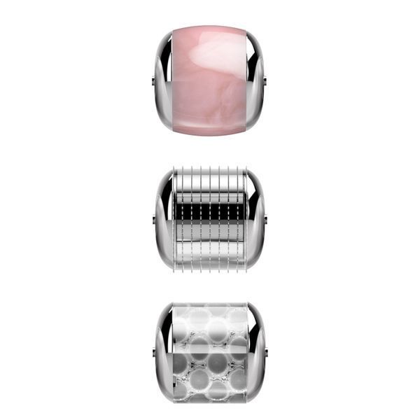 Электронный роллер для лица с микроиглами GESKE MicroNeedle Face Roller 9в1 magenta HB0186 фото