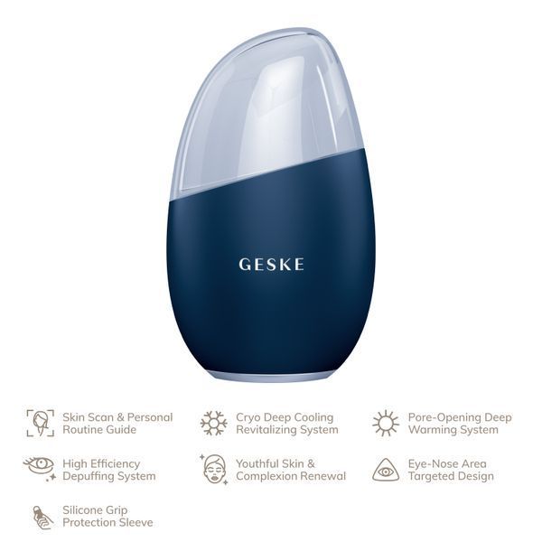 Массажер для лица GESKE Cool&Warm Eye and Face Massager 7в1 midnight HB0290 фото