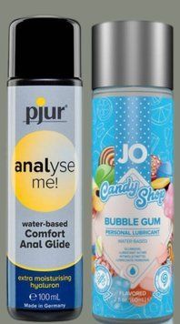 Набор лубрикантов pjur analyse me! Comfort water glide 100 мл + System JO Bubblegum (60 мл) LB979 фото
