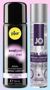 Набор лубрикантов pjur analyse me! Relaxing jojoba silicone 30 мл + System JO Xtra Silky Silicone (30 мл) LB562 фото