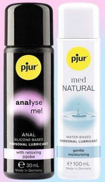 Набор лубрикантов pjur analyse me! Relaxing jojoba silicone 30 мл + pjur MED Natural glide 100 мл LB637 фото
