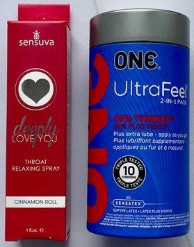 Комплект ONE UltraFeel 2-in-1 10 шт - Спрей Sensuva Deeply Love You Cinnamon 29 мл SOS3586 фото