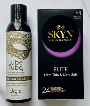 Набор Skyn ​​Elite 24 шт. - Лубрикант ORGIE HUMAN LUBE intimate gel, 150 мл SOS2958 фото