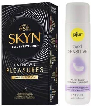 Набор Skyn ​​Unknown Pleasures 14 шт + pjur MED Sensitive Glide 100 мл SOS13394 фото