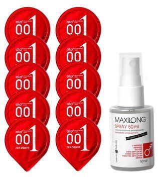 Комплект OLO Warming 001 10 шт + Lovely Lovers MAXILONG Spray (50 мл) SOS14412 фото