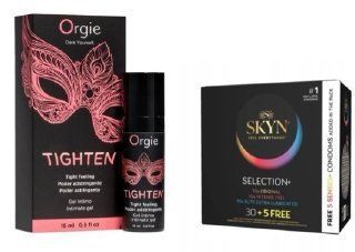 Гель для сужения Orgie &ndash; Tighten (15 мл)+   Skyn Selection 30 шт + 5 of 5 Senses , 35 шт SOS6742 фото
