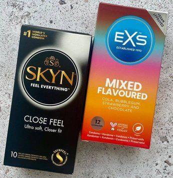 Комплект SKYN Close Feel найменшего размера 10 штук + EXS Mixed Flavoured 12 шт SOS1082 фото