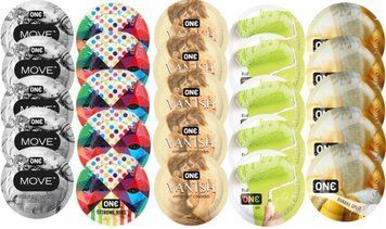 Набір з 25 шт One Move + ONE Ribs + ONE Vanish + ONE Color  + ONE Banana SOS8397 фото