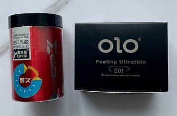 Комплект OLO Feeling Ultrathin 001 10 шт + Muaisi 0.02 мм Red 12 шт SOS2767 фото
