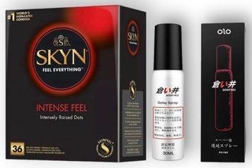Набор из SKYN Intense Feel (36 шт) + Пролонгатор OLO 30 мл Satisfy Well SOS8971 фото