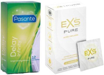 Набор с Pasante Infinity Delay, 12 шт + EXS Pure 12 шт SOS8146 фото