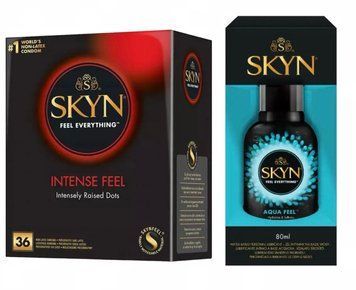 Набір: Skyn Intense feel 36 шт. + Лубрикант SKYN AQUA FEEL, 80 мл SOS11791 фото