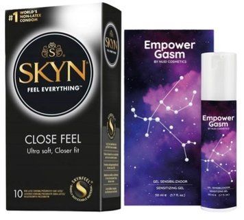 Набор из SKYN Close Feel (10 шт) + стимулятор EMPOWERGASM (50 мл) от Nuei SOS9792 фото