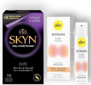 SKYN Elite 10 шт + pjur Woman Lust Intense 15 мл SOS6907 фото