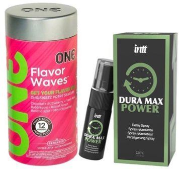 Набор из 12 шт ONE Flavor Waves + Пролонгатор Intt Dura Max Power (12 мл) SOS9332 фото