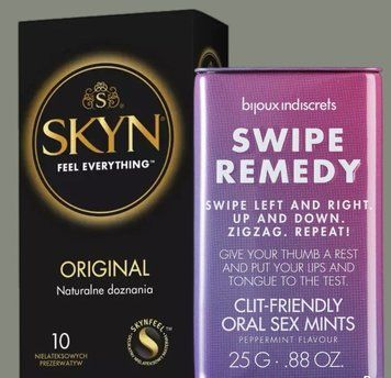Комплект SKYN Original 10 шт + Мятные конфеты Bijoux Indiscrets Swipe Remedy &ndash; clitherapy oral sex mints SOS5833 фото