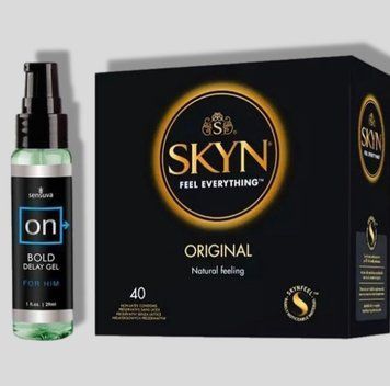 SKYN Original, 40 шт + Пролонгатор Sensuva - ON Bold (29 мл) SOS5247 фото