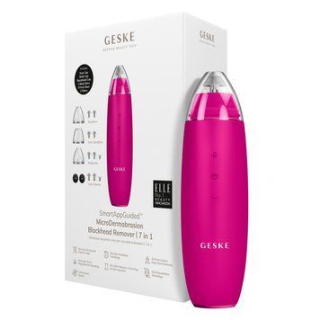 Микродермабразионное устройство для удаления черных точек GESKE MicroDermabrasion Blackhead Remover 7в1 magenta HB0569 фото