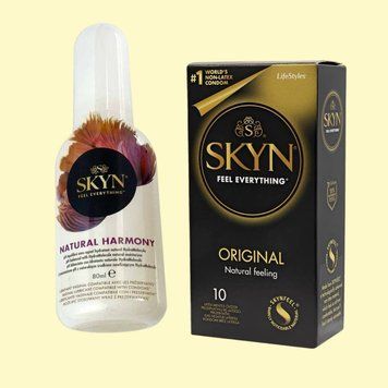 Набор SKYN Original 10 шт и Лубрикант Skyn ​​Natural Harmony (80 мл) SOS4366 фото
