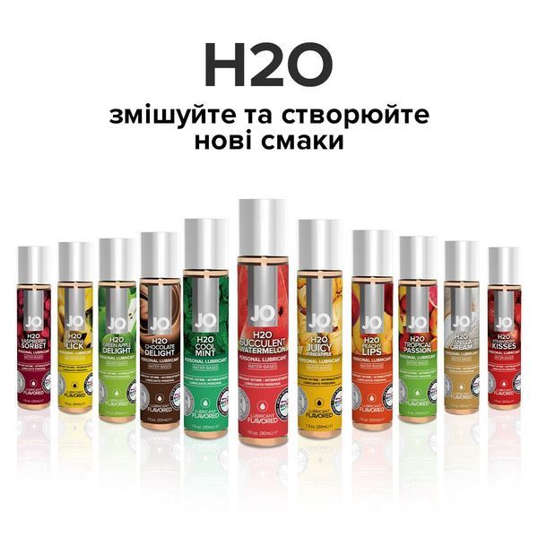 Змазка на водній основі System JO H2O &mdash; Watermelon (30 мл) без цукру, рослинний гліцерин SO1470 фото