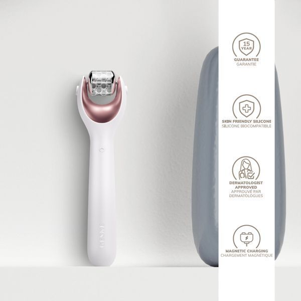 Электронный роллер для лица с микроиглами GESKE MicroNeedle Face Roller 9в1 starlight HB0187 фото