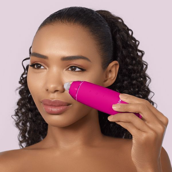 Микродермабразионное устройство для удаления черных точек GESKE MicroDermabrasion Blackhead Remover 7в1 magenta HB0569 фото