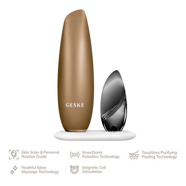 Безконтактна магнітна пілінг-маска GESKE Touchless Magnetic Peeling Mask 5в1 gray HB0556 фото