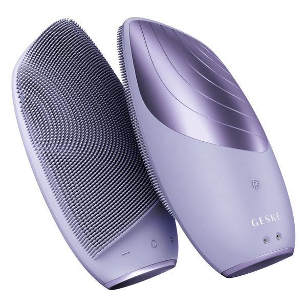Электронная звуковая термо щетка для лица GESKE Sonic Thermo Facial Brush 6в1 purple HB0079 фото