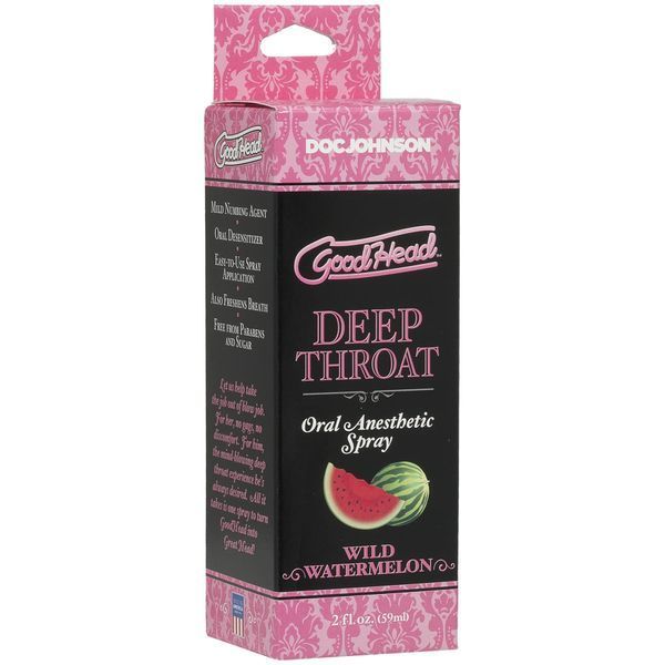 Спрей для глибокого мінету Doc Johnson GoodHead DeepThroat Spray - Watermelon 59 мл  SO3491 фото