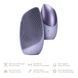 Электронная звуковая термо щетка для лица GESKE Sonic Thermo Facial Brush 6в1 purple HB0079 фото 2