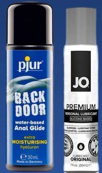 Набор лубрикантов pjur backdoor Comfort water glide 30 мл + System JO PREMIUM &mdash; ORIGINAL (30 мл LB368 фото