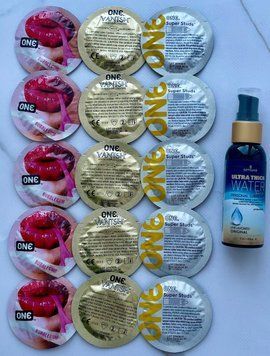 Набор 15 шт ONE Vanish, Super Studs, Flavor Waves + Sensuva Ultra-Thick Water-Based (57мл) SOS3879 фото