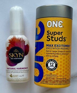 Комплект ONE Super Studs 12 шт + Лубрикант на водній основі SKYN NATURAL HARMONY, 80 мл SOS1233 фото