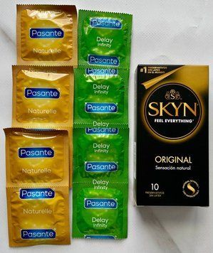 Комплект Skyn Original 10 шт + Pasante Naturelle 6 шт + Pasante Delay Infinity 6 шт SOS3009 фото