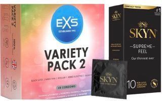 Набор с SKYN Supreme Feel (10 штук) + EXS Variety pack 2, набір 48 штук SOS8020 фото