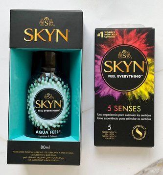 Набор Skyn 5 Senses + Лубрикант SKYN AQUA FEEL 80 мл  SOS2077 фото