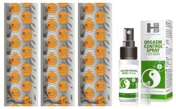 Комплект: EXS Delay 15 шт + Пролонгатор Orgasm Control Spray 15 мл SOS11100 фото