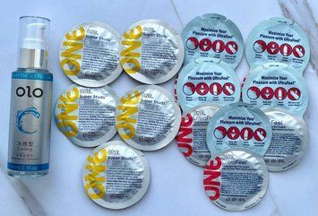 Набор One Super Studs 5 шт + One UltraFeel 5 шт +  Лубрикант охлаждающий OLO 60 мл SOS3487 фото