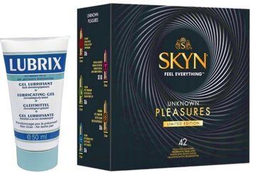 Набор из Лубрикант на водной основе Lubrix (50 мл) + SKYN Pleasures, 42 шт SOS8779 фото