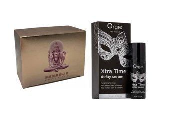OLO Gold Budda 10 шт.+ сыворотка-пролонгатор Orgie Xtra Time Delay Serum, 15 мл SOS6594 фото