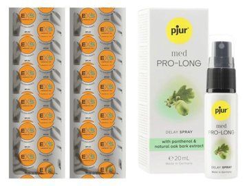 Комплект: EXS Delay 10 шт + Пролонгатор pjur MED Prolong Spray 20 мл SOS11010 фото