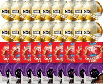 Набір 36 шт ONE Banana Split + Pasante Strawberry Crush + EXS Chocolate SOS7752 фото