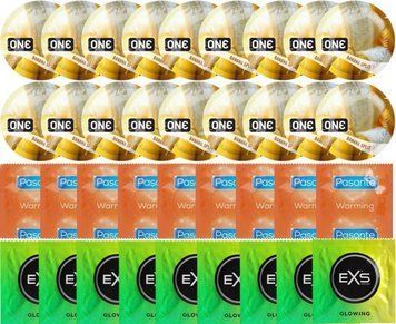 Набор 36 шт ONE Banana Split + Pasante Warming + EXS Glow in the Dark SOS7702 фото