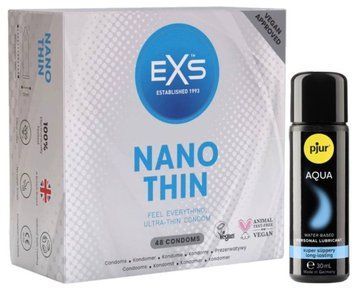 Набір EXS NANO Thin (48 шт) + pjur Aqua 30 мл SOS13545 фото