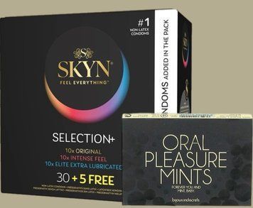Комплект Skyn ​​Selection 30 шт + 5 of 5 Senses, 35 шт + Мятные конфеты Bijoux Indiscrets Oral Pleasure Mints &ndash; Peppermint SOS5493 фото