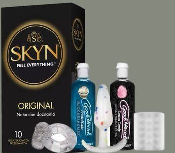 Комплект SKYN Original 10 шт + Набор Doc Johnson GoodHead - Party Pack - 5 Piece Kit SOS5834 фото